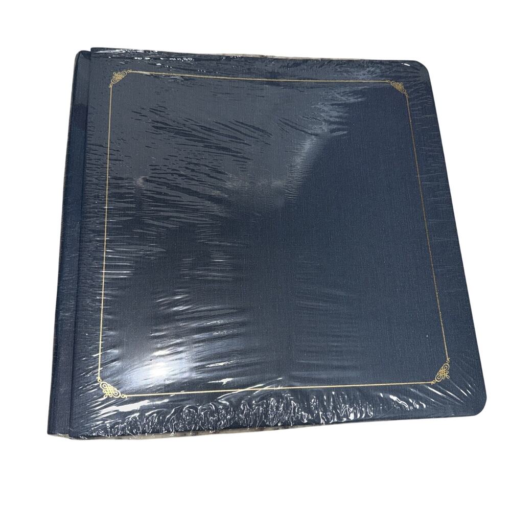 Creative Memories 12 X 12 Scrapbook Album 15 Unused Pages Blue Bookcase Bound